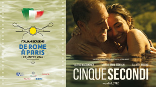 'Cinque Secondi' di Virz&igrave; in anteprima sugli Champs-&Eacute;lys&eacute;es per Gala Italian Screens