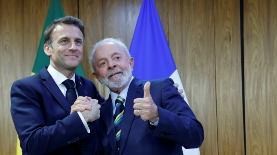 Sur la marche de la plan&egrave;te, Macron et Lula affichent leur entente, malgr&eacute; l'Ukraine