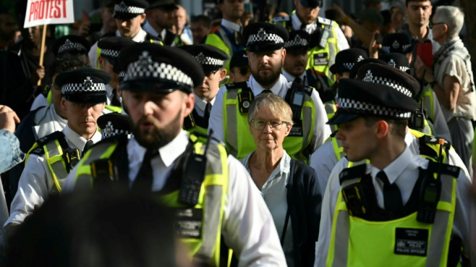 London: Über 425 Festnahmen bei Protest für verbotene pro-palästinensische Gruppe