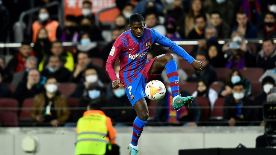 FC Barcelone: le pr&eacute;sident Laporta "esp&egrave;re" que Demb&eacute;l&eacute; va "r&eacute;fl&eacute;chir" &agrave; prolonger