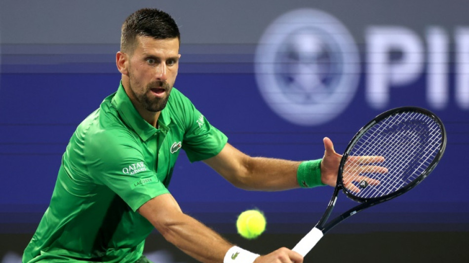 Djokovic marches into Miami quarters as Ruud exits