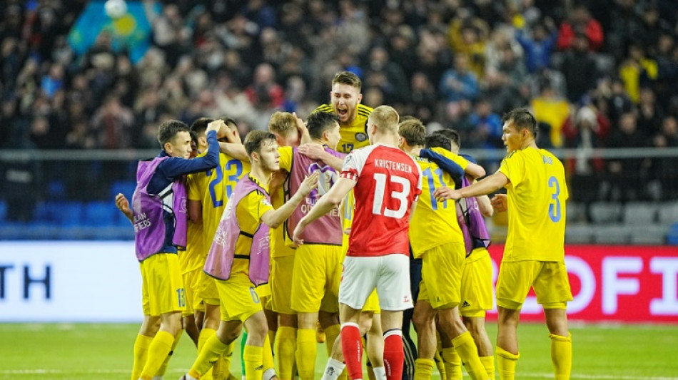 Kazakhstan comeback hands Denmark shock Euro qualifying defeat