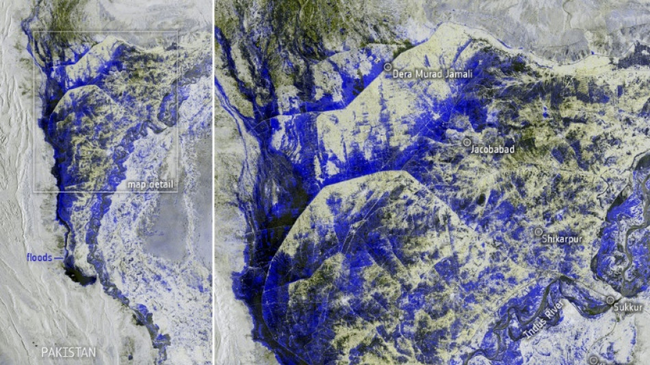 10 times normal rainfall drove vast Pakistan flooding: ESA