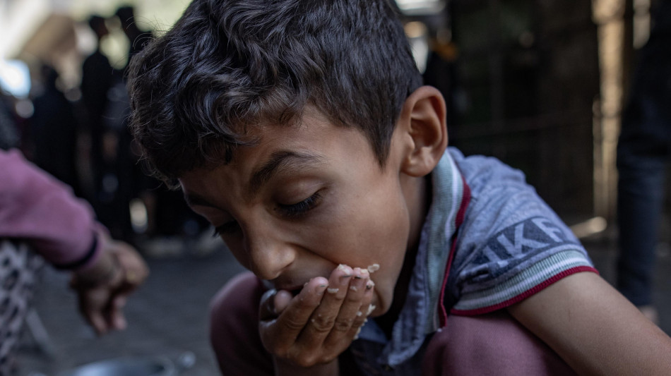 Onu, 300mila bambini a rischio malnutrizione acuta a Gaza