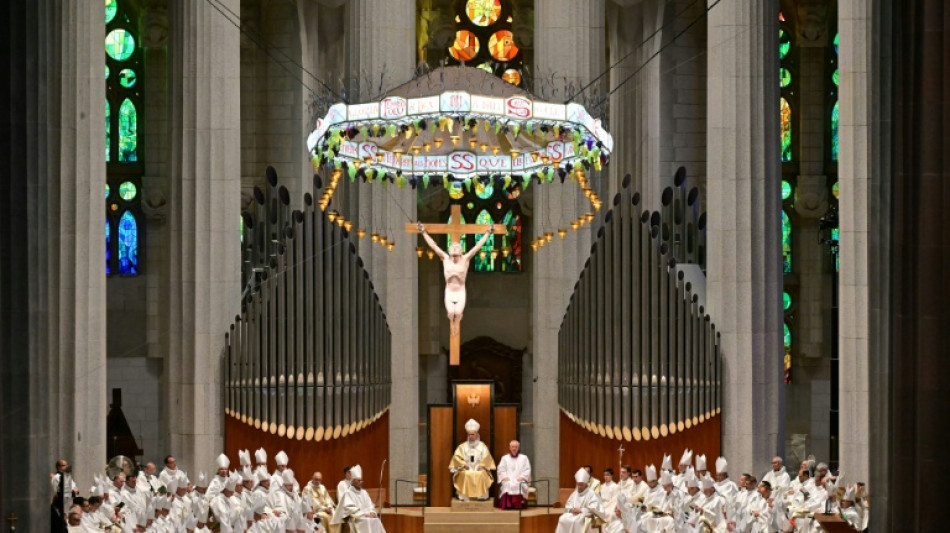 Papst Leo XIV. feiert Messe in Basilika Sagrada Fam&iacute;lia in Barcelona