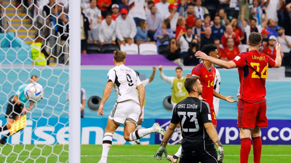 Fuellkrug strikes late to salvage Germany World Cup draw with Spain