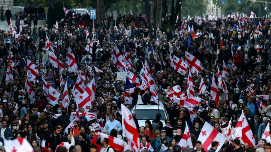 Zehntausende bei Protesten in Georgien - Polizei setzt Tränengas ein