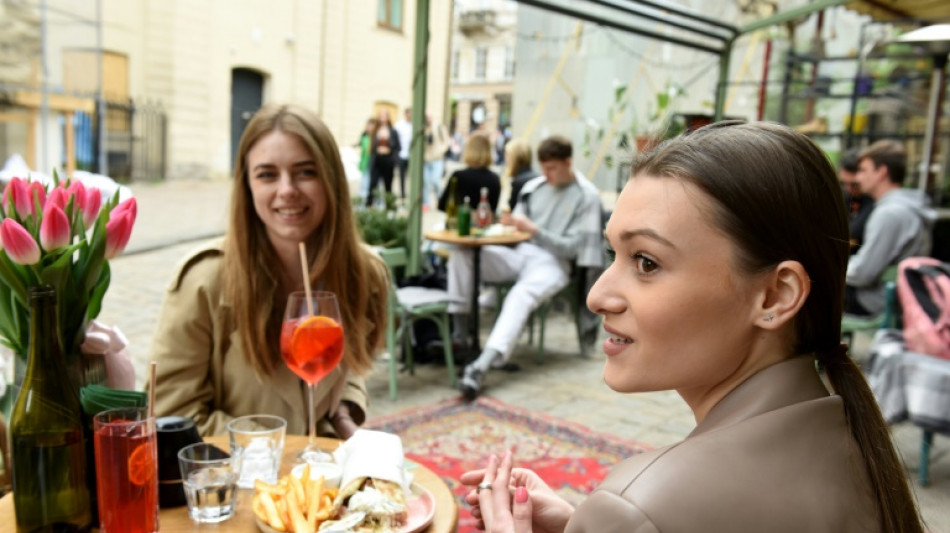 Ukraine youth seek respite from war where they can