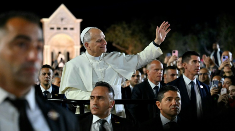 Pope Leo holds Beirut mass and visits site of port blast